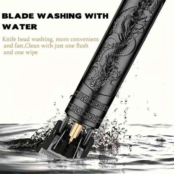 Vintage Old School Black Dragon Rechargable T9 Super Head & Body Hair Clipper & Shaver