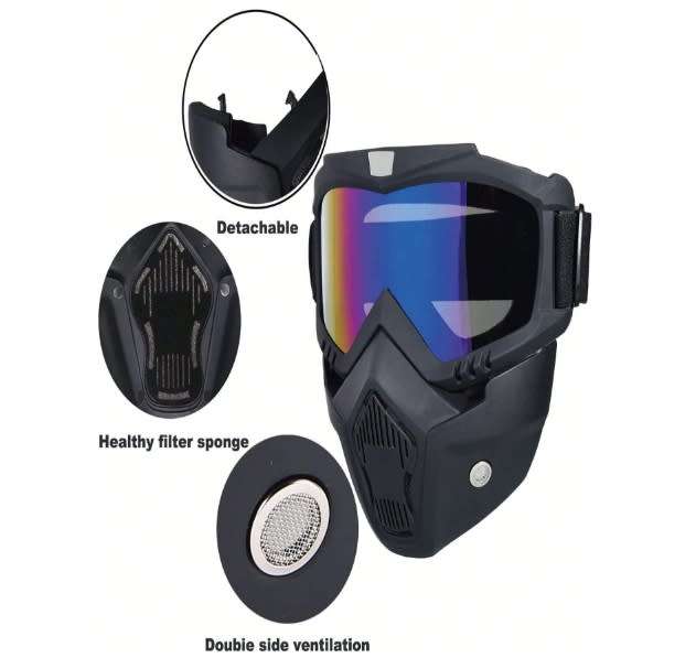 Detachable Motorcross , Paintball , ATV , Softball Tactical Outdoor Sports Mask