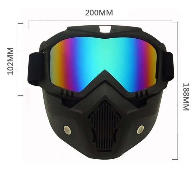 Detachable Motorcross , Paintball , ATV , Softball Tactical Outdoor Sports Mask