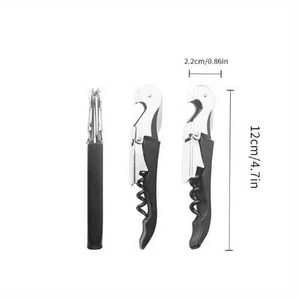 Heavy Duty Double Lever Wine Bottle Waiter`s Corkscrew Opener