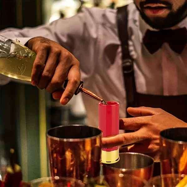 Stunning 12 Gauge Shotgun Shells Shot Glasses  ( Set of 4 )