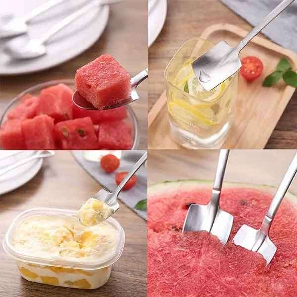 4Pcs Stainless Steel Super Cute & Unique Retro Shovel Spoons