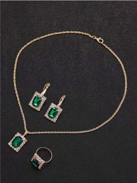 Ladies 5pc  Diamante Watch & Jewellery Set