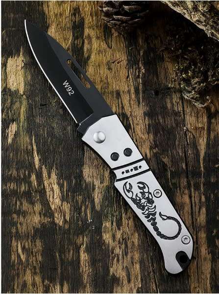 Scorpion Military Cold Steel Versatile Self Defence , Camping or General Outdoors Pocket Knife