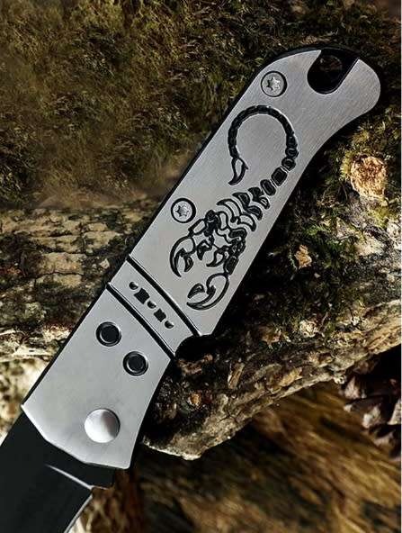 Scorpion Military Cold Steel Versatile Self Defence , Camping or General Outdoors Pocket Knife