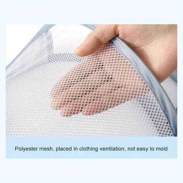 Mesh Stretch Pop Up Laundry Basket with Bathroom Tile Hook