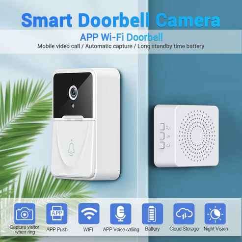 Super Intelligent Smart WIFI Doorbell Security Camera with Two Way Comms