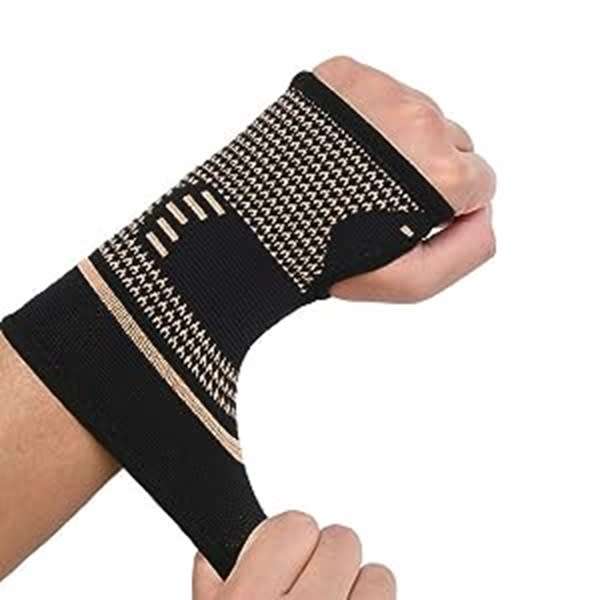 Copper Compression & Support Wrist Sleeves for Carpal Tunnel , Arthritis , Tendonitis & Sprains