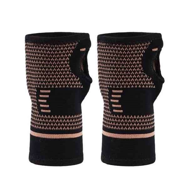 Copper Compression & Support Wrist Sleeves for Carpal Tunnel , Arthritis , Tendonitis & Sprains
