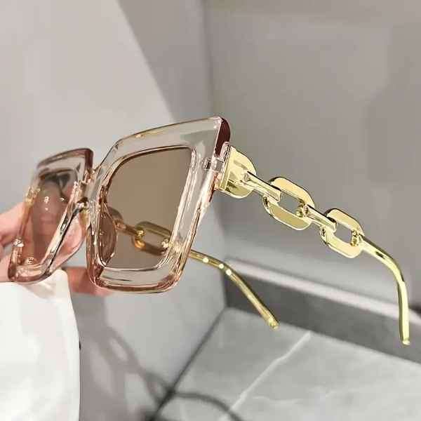 Ladies Stunning Oversized High Street Square Frame Sunglasses