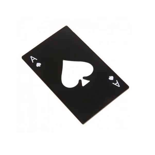 Super Cool Stainless Steel  ACE OF SPADES  Bottle Cap Opener