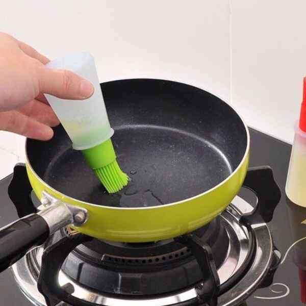 Brilliant Oil Dispensing Portable Silicone Basting Brush
