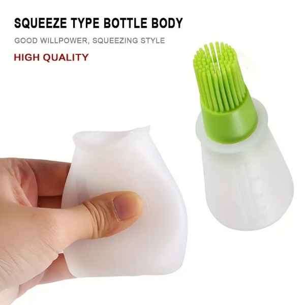 Brilliant Oil Dispensing Portable Silicone Basting Brush