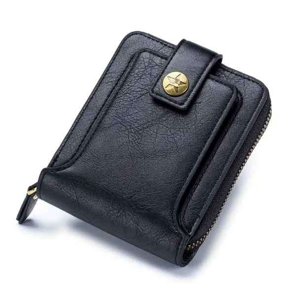 Mens Rugged Leather Bifold Supreme Quality Multislot Wallet