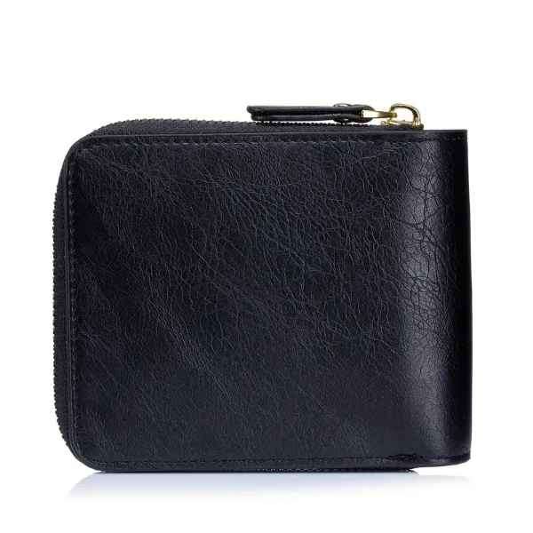 Mens Rugged Leather Bifold Supreme Quality Multislot Wallet