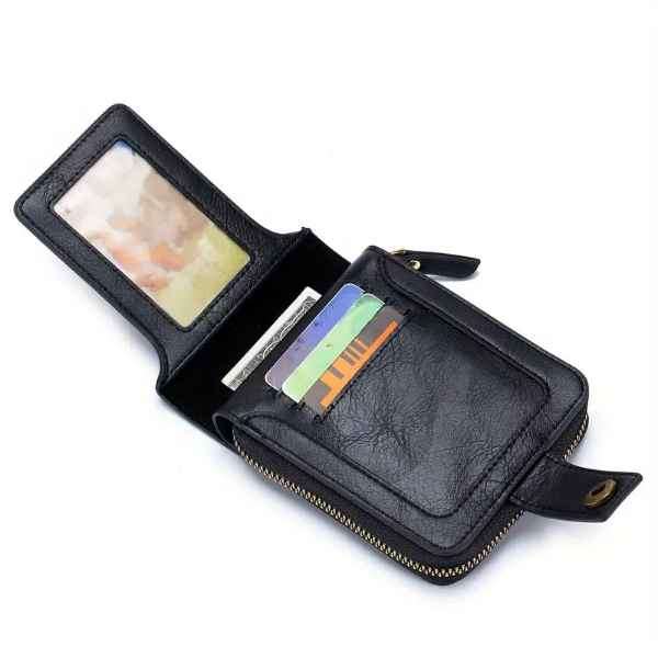 Mens Rugged Leather Bifold Supreme Quality Multislot Wallet