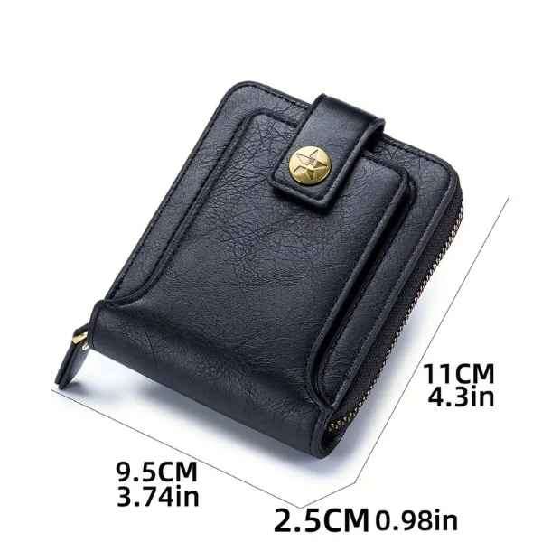 Mens Rugged Leather Bifold Supreme Quality Multislot Wallet