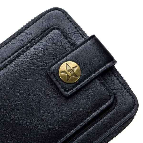 Mens Rugged Leather Bifold Supreme Quality Multislot Wallet