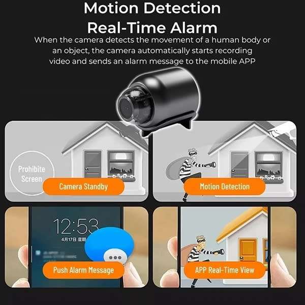 INCREDIBLE 1080p  X3  MINI HD WIFI 2.4G SPY SURVEILLANCE & SECURITY CAMERA