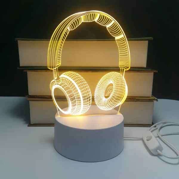 Stunning & Unique 3D Visualisation Desk or Bedroom Night Lamp