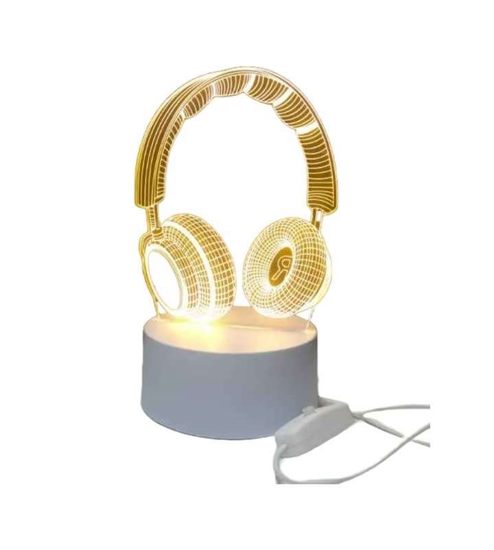 Stunning & Unique 3D Visualisation Desk or Bedroom Night Lamp