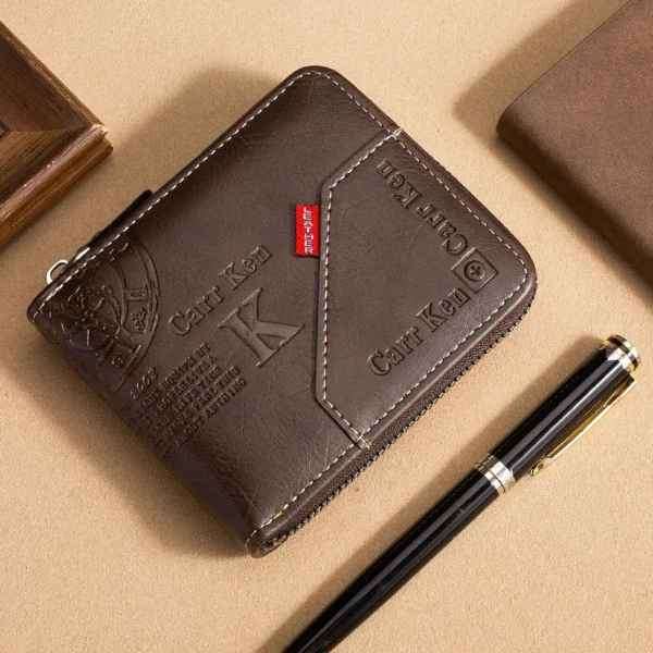 Mens Solid & Classic Vintage Look Leather Bifold Supreme Quality Multislot Wallet