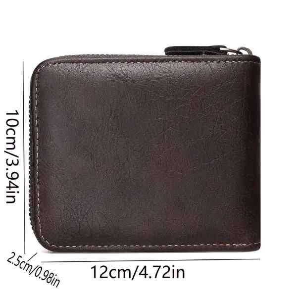 Mens Solid & Classic Vintage Look Leather Bifold Supreme Quality Multislot Wallet