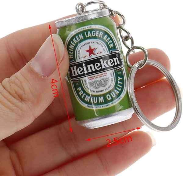 Super Cool Heineken Mini Beer Can Keychain