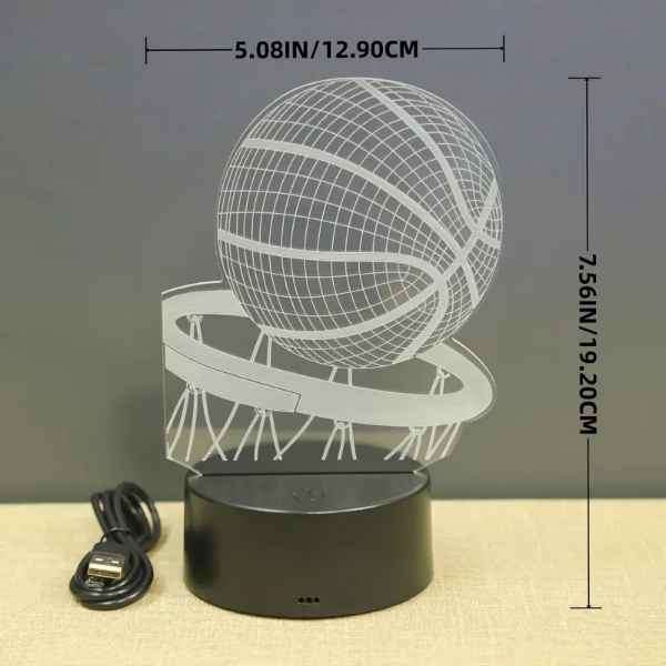 3D Visualisation Electrical  7 Colour Changing Lamp