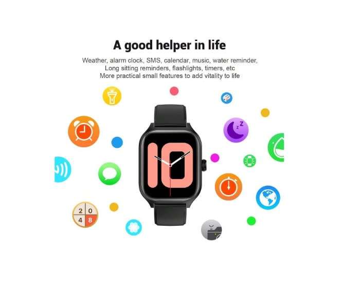 C20 Fitlife  1.85" Pro Series Touch Screen Multi Activity Smart Watch