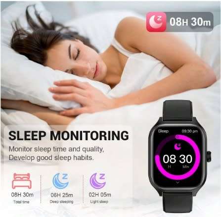 C20 Fitlife  1.85" Pro Series Touch Screen Multi Activity Smart Watch