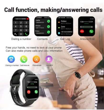 C20 Fitlife  1.85" Pro Series Touch Screen Multi Activity Smart Watch