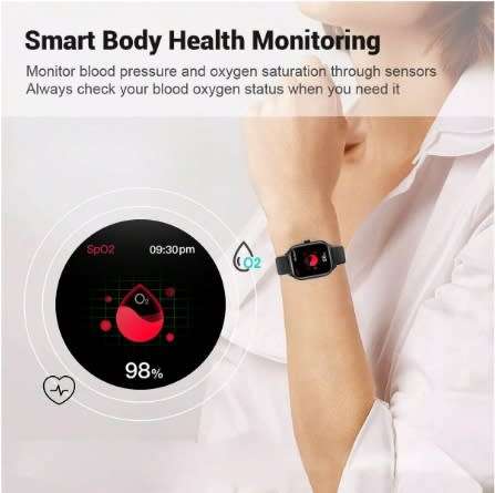 C20 Fitlife  1.85" Pro Series Touch Screen Multi Activity Smart Watch