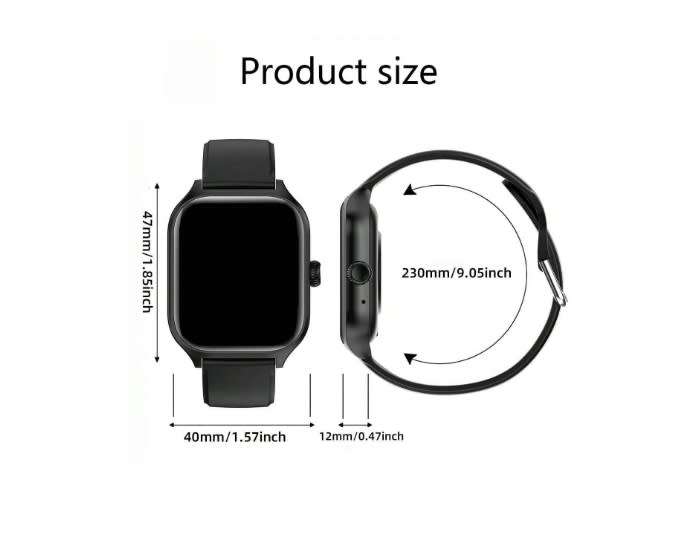 C20 Fitlife  1.85" Pro Series Touch Screen Multi Activity Smart Watch