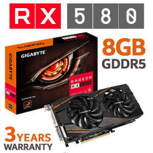 Gigabyte Radeon RX 580 Gaming 8GB MI GDDR5