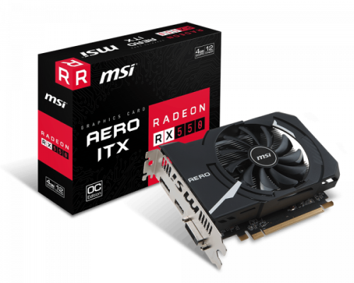 MSI RX 550 Aero OC 4Gb GDDR5