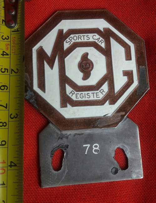 M.G CAR BADGE