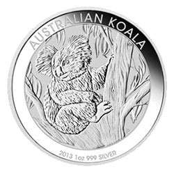 2013 AUSTRALIAN KOALA BU 0.999 1oz Silver Coin-LOCAL SHIPPING