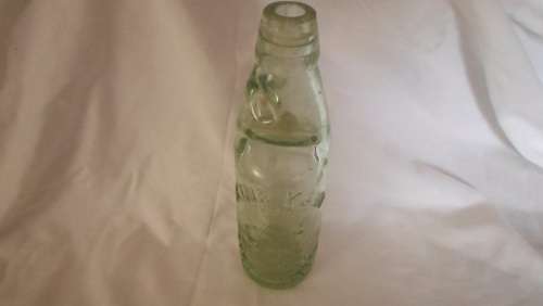 1 X OLD ANTIQUE LATE VICTORIAN MARBLE BOTTLE