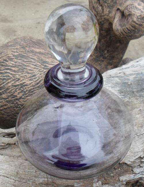 Large Purple Perfume bottle glass....