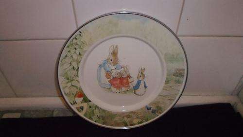 THE WORLD OF BEATRIX POTTER ( ENAMEL PLATE )STAMPED AT THE BACK