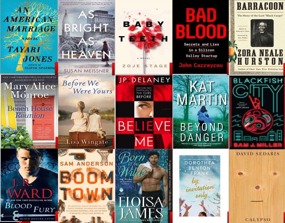 200+ 2018 New York Times list bestsellers