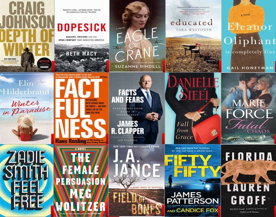 200+ 2018 New York Times list bestsellers