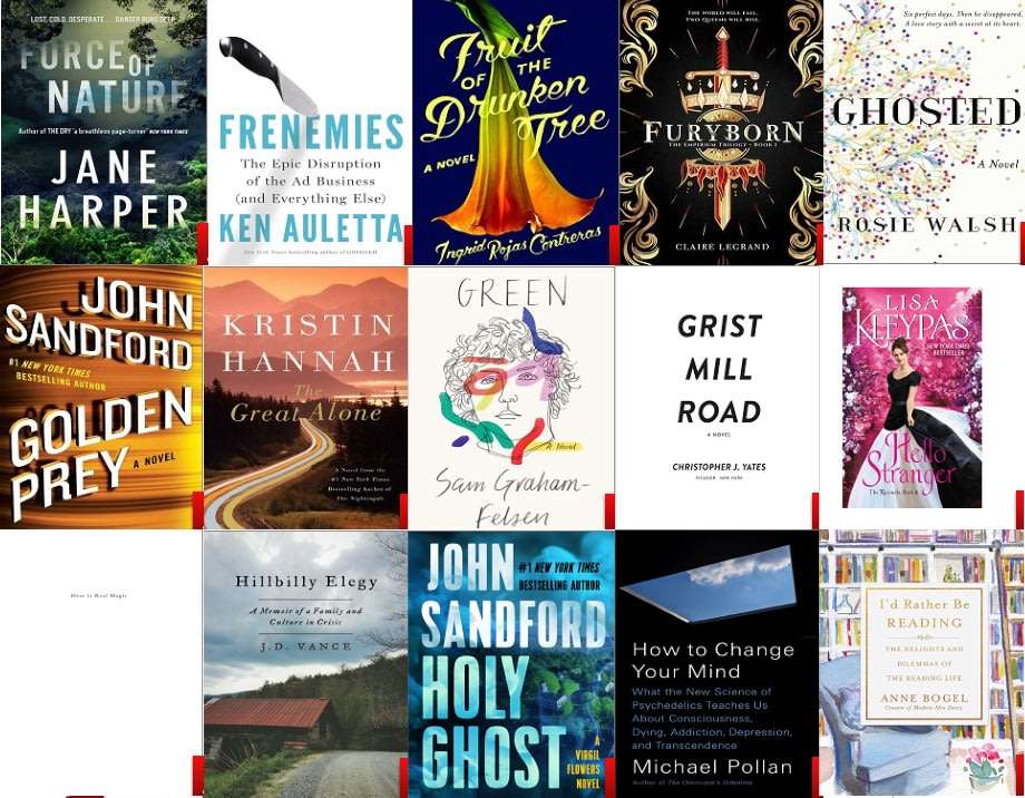 200+ 2018 New York Times list bestsellers