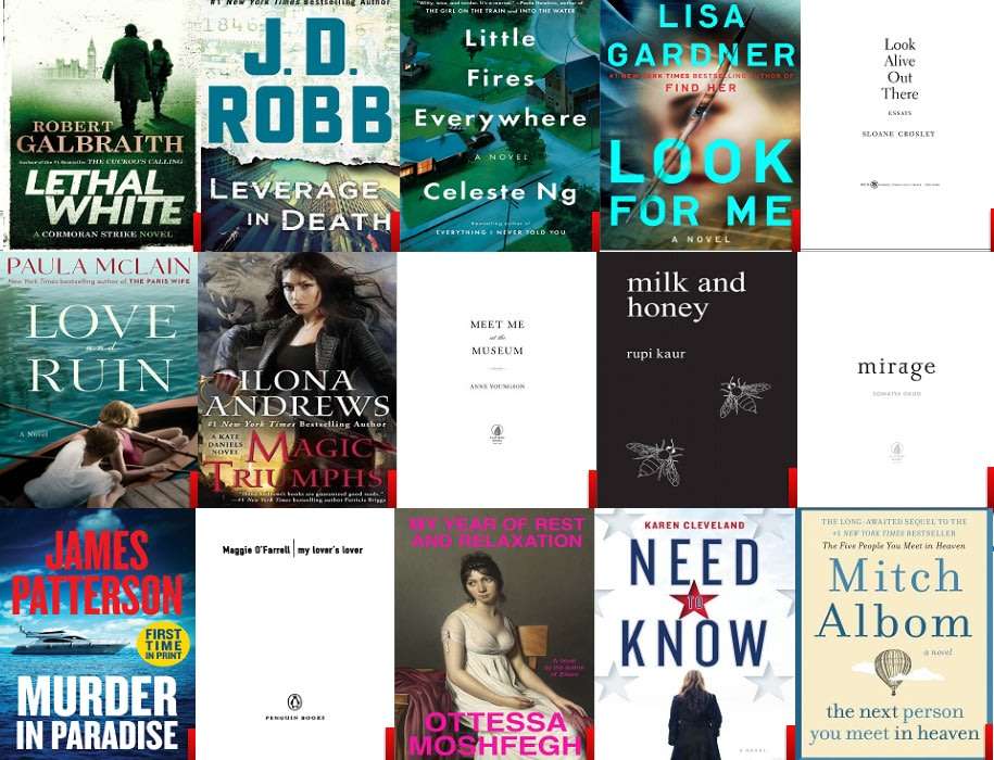200+ 2018 New York Times list bestsellers