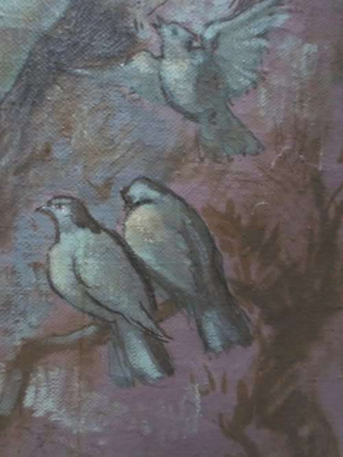 UNSIGNED OIL ON CANVAS POSSIBLY ROBERT MELVIN SIMMER, 760 X 460mm