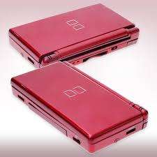 The Nintendo DS Lite Coral features a unique dual-screen clam shell design with top and bottom
