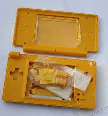 The Nintendo DS Lite Coral features a unique dual-screen clam shell design with top and bottom