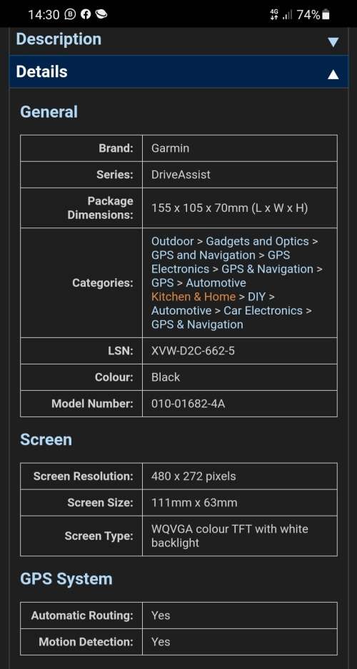 Garmin DriveAssist 51 LMT-S GPS Navigator with Dash Cam (Southern Africa)(Black)