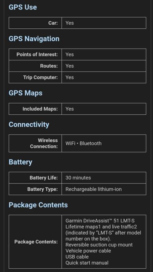 Garmin DriveAssist 51 LMT-S GPS Navigator with Dash Cam (Southern Africa)(Black)